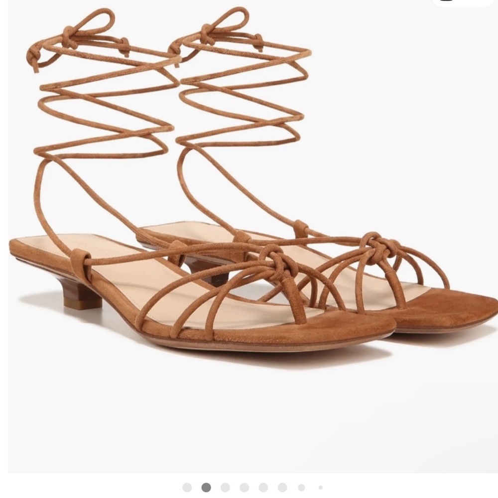 Veronica Beard Foley Ankle Wrap  Strap Sandals